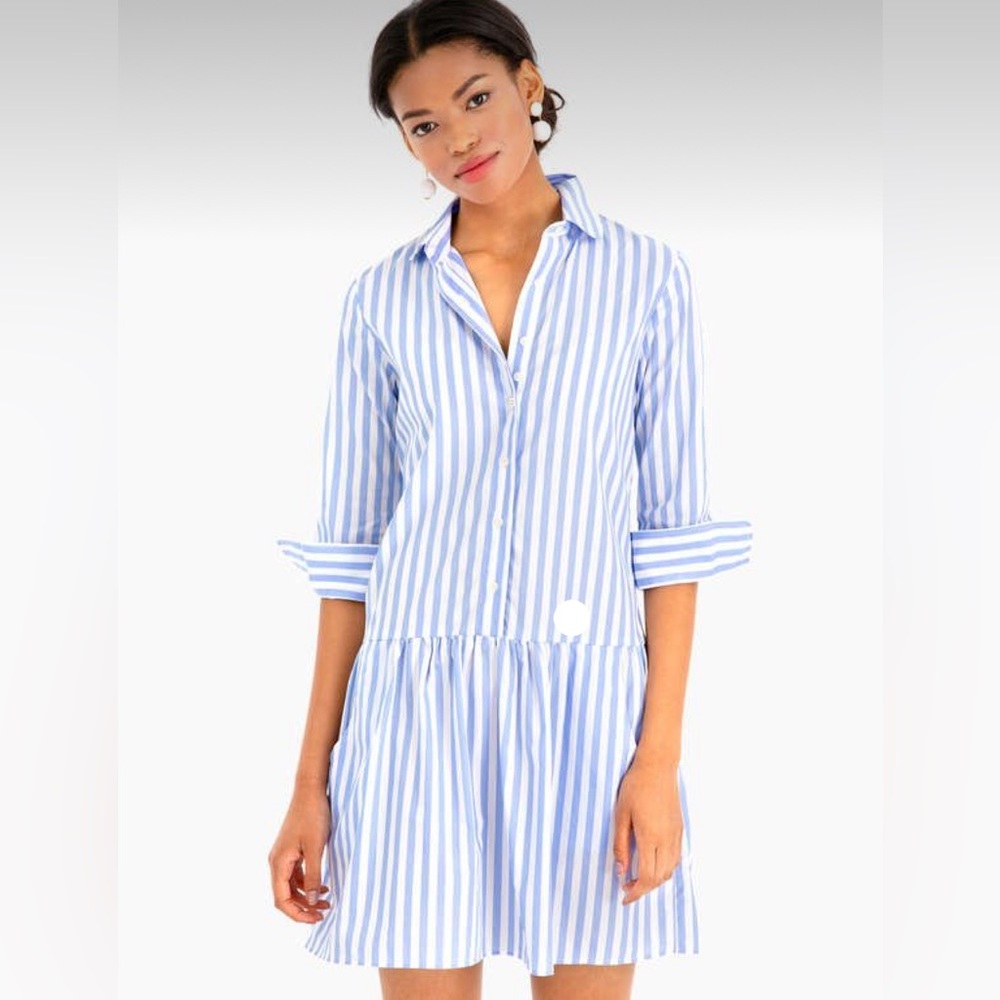 Tuckernuck Blue and White Striped Mini Dress